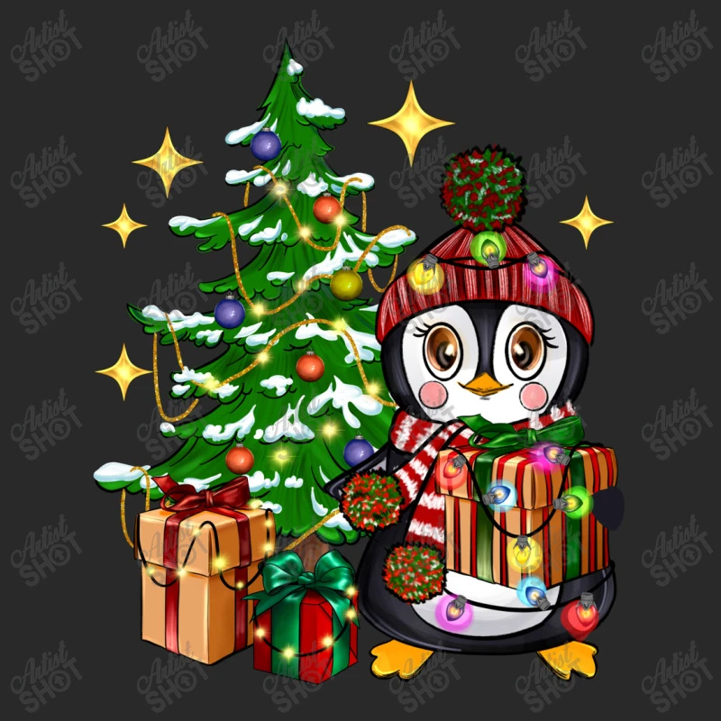 Christmas Tree Cartoon Penguin Gift Toddler T-shirt 5 Christmas Tree Cartoon Penguin Gift Toddler T-shirt - Image 3