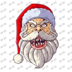 Creepy Santa Spooky Christmas Scary Santa Funny Cr Women's V-Neck T-Shirt -Deals T-Shirt Store d.2526166169.25064413.s3.1 ffffff Wml6 800x800 1