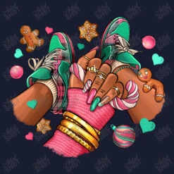 Pink Christmas Black Girl Sneakers Women's V-Neck T-Shirt 11 Pink Christmas Black Girl Sneakers Women's V-Neck T-Shirt -Deals T-Shirt Store d.2526264517.25083372.s3.1 1a1d30 YXJ0aXN0c2hvdA 800x800 1