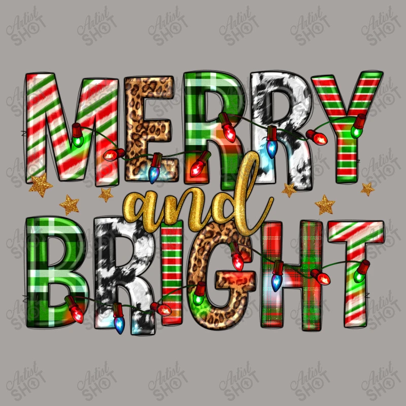 Merry And Bright Christmas Racerback Tank 7 Merry And Bright Christmas Racerback Tank - Image 5