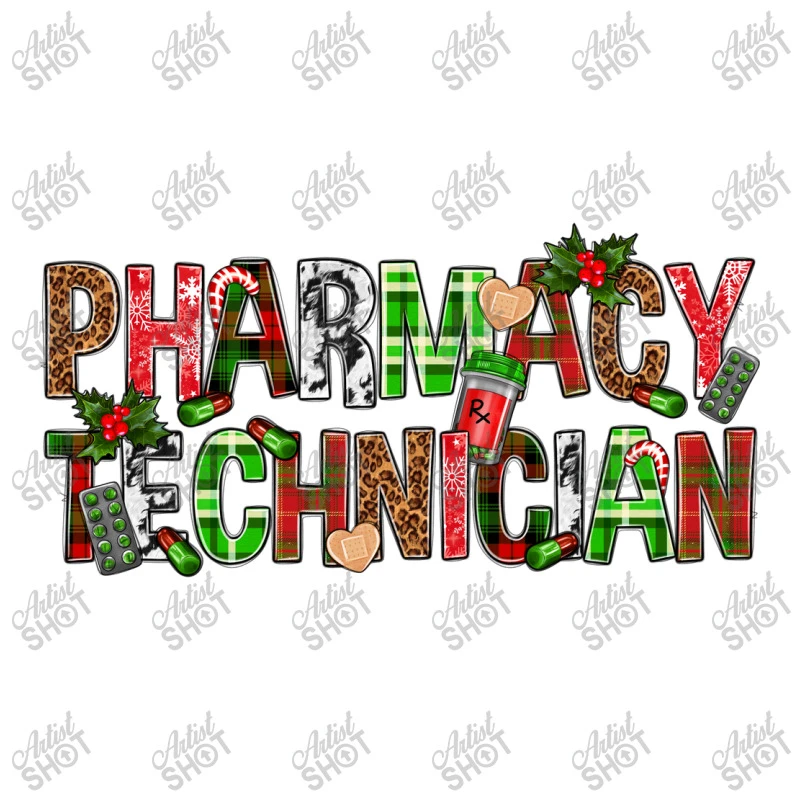 Pharmacy Technician Christmas Women's V-Neck T-Shirt 7 Pharmacy Technician Christmas Women's V-Neck T-Shirt - Image 5