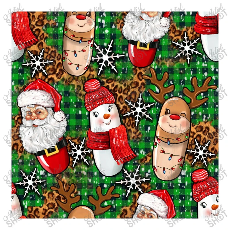 Pharmacy Christmas Seamless Digital Paper Women's V-Neck T-Shirt 7 Pharmacy Christmas Seamless Digital Paper Women's V-Neck T-Shirt - Image 5