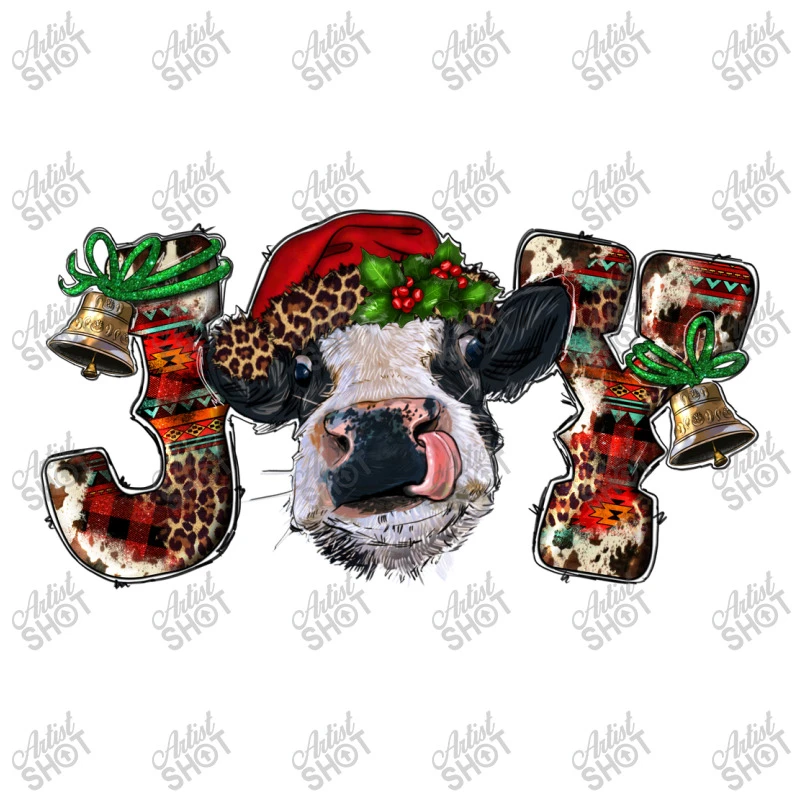 Christmas Joy Heifer Cow Toddler T-shirt 5 Christmas Joy Heifer Cow Toddler T-shirt - Image 3