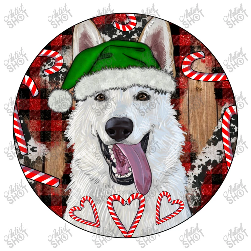 Christmas White Shepherd With Buffalo Plaid Toddler T-shirt 5 Christmas White Shepherd With Buffalo Plaid Toddler T-shirt - Image 3