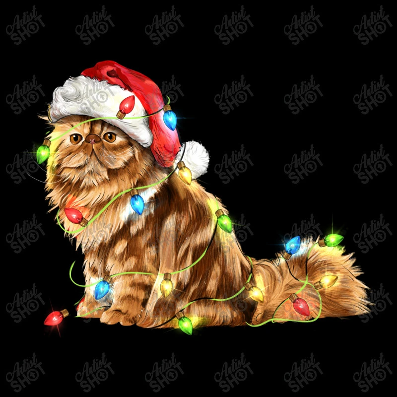 Christmas Persian Cat Women's V-Neck T-Shirt 7 Christmas Persian Cat Women's V-Neck T-Shirt - Image 5