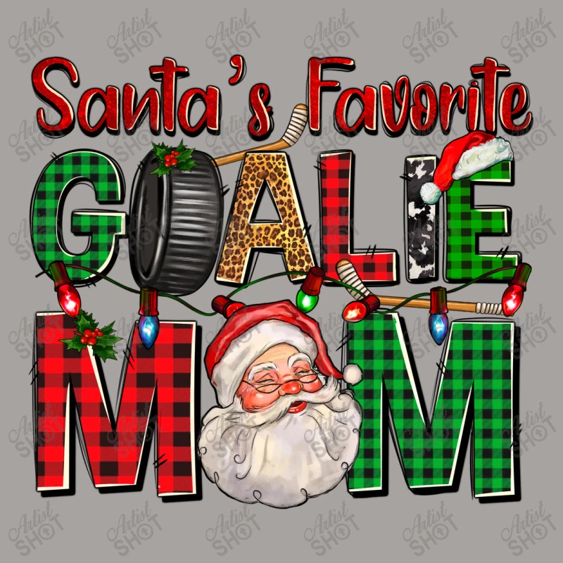 Santa's Favorite Hockey Goalie Mom Christmas Racerback Tank 7 Santa's Favorite Hockey Goalie Mom Christmas Racerback Tank - Image 5