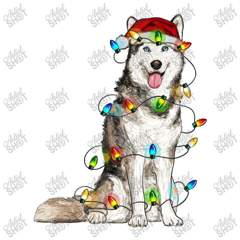 Husky Christmas Lights Youth Hoodie 7 Husky Christmas Lights Youth Hoodie - Image 5