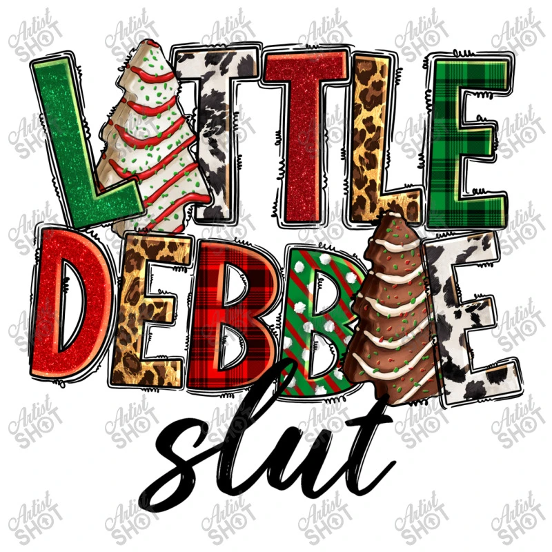Little Debbie Slut Christmas Women's V-Neck T-Shirt 7 Little Debbie Slut Christmas Women's V-Neck T-Shirt - Image 5