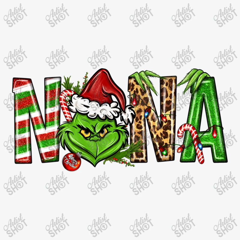 Nana Grinch Christmas Ladies Fitted T-Shirt 7 Nana Grinch Christmas Ladies Fitted T-Shirt - Image 5