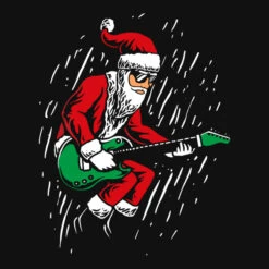 Santa Playing Guitar Christmas Pajama Musician All Over Women's T-shirt -Deals T-Shirt Store d.2526986756.25100773.s3.1 111111 bm9uZQ 800x800 1