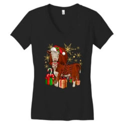 Christmas Hereford Women's V-Neck T-Shirt 9 Christmas Hereford Women's V-Neck T-Shirt -Deals T-Shirt Store pd.2296377114.72.23349491.s3.1 front black ffffff none x4.7y4.7 128.6 800x800 1