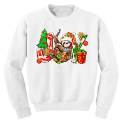 Joy Christmas Sloth Youth Sweatshirt -Deals T-Shirt Store pd.2524079784.52.25058393.s3.1 front white ffffff none x0y0 169 800x800 1