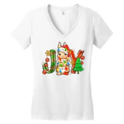 Joy Christmas Rabbit Women's V-Neck T-Shirt 9 Joy Christmas Rabbit Women's V-Neck T-Shirt -Deals T-Shirt Store pd.2524081393.72.25058392.s3.1 front white ffffff none x0y0 138 800x800 1