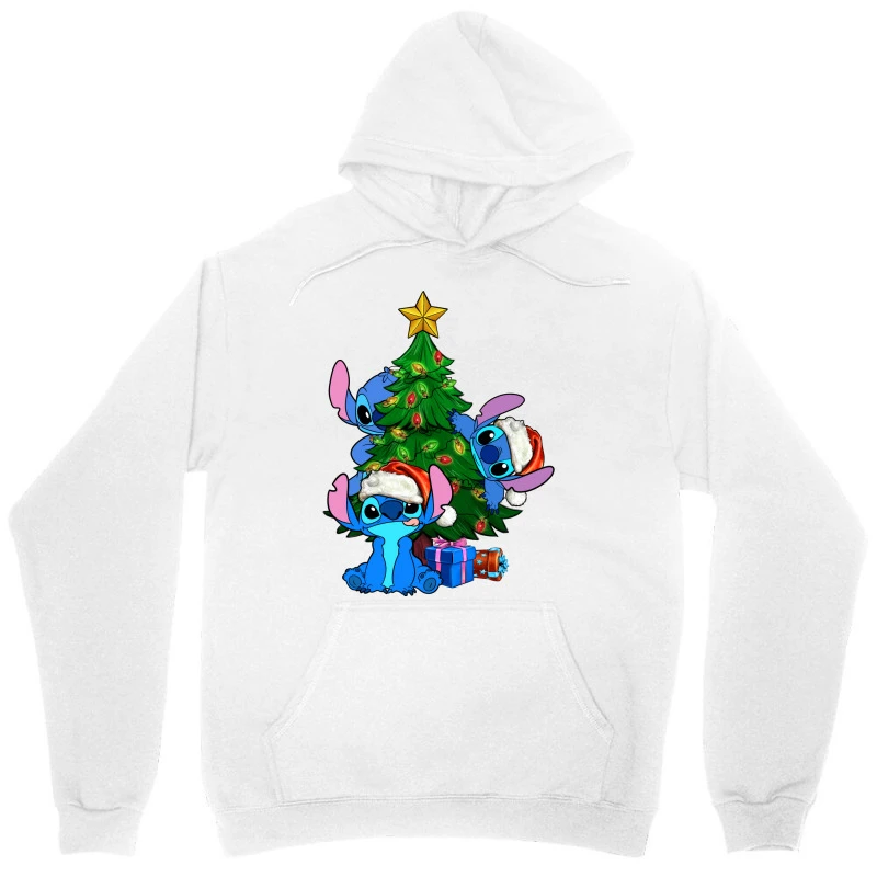 Stitch Christmas Tree Unisex Hoodie 5 Stitch Christmas Tree Unisex Hoodie - Image 3