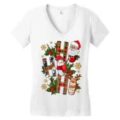 Ho Ho Ho Pharmacy Christmas Women's V-Neck T-Shirt -Deals T-Shirt Store pd.2524203864.72.25058248.s3.1 front white ffffff none x0.5y0 137 800x800 1