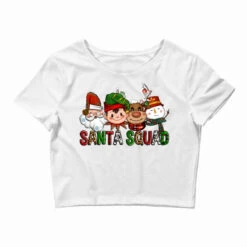 Christmas Santa Squad Crop Top