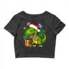 Christmas T Rex Crop Top