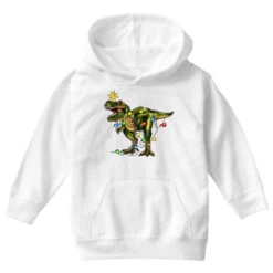 Tree Rex Christmas Youth Hoodie -Deals T-Shirt Store pd.2526116510.53.25083243.s3.1 front white ffffff none x5.5y0 102 800x800 1