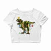 Tree Rex Christmas Crop Top -Deals T-Shirt Store pd.2526116543.87.25083243.s3.1 front white ffffff none x0y0 146 800x800 1