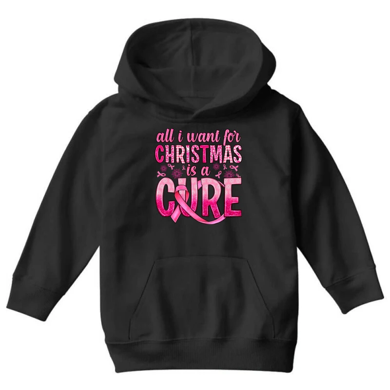 All I Want For Christmas Is A Cure Youth Hoodie 5 All I Want For Christmas Is A Cure Youth Hoodie - Image 3