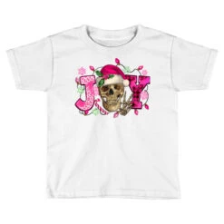 Pink Christmas Joy Skeleton Toddler T-shirt