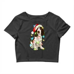 Christmas English Cocker Spaniel Crop Top
