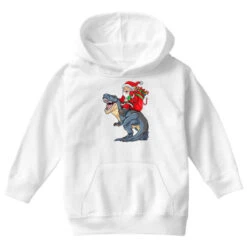 Christmas Dinosaur Santa Riding T Rex Merry Xmas B Youth Hoodie -Deals T-Shirt Store pd.2526173641.53.25065800.s3.1 front white ffffff none x19y0 75 800x800 1