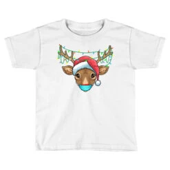 Deals T-Shirt Store 36 Christmas Mask Cute Rudolph Reindeer Mask Xmas 202 Toddler T-shirt