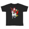 Christmas Santa Elf Riding Unicorn Xmas Magical Ra Toddler T-shirt 2 Christmas Santa Elf Riding Unicorn Xmas Magical Ra Toddler T-shirt -Deals T-Shirt Store pd.2526174285.58.25065794.s3.1 front black ffffff none x3y0 129 800x800 1