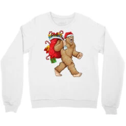Bigfoot Santa Christmas Bag Xmas Sasquatch Boys Ki Crewneck Sweatshirt -Deals T-Shirt Store pd.2526186525.32.25069009.s3.1 front white ffffff none x0y0 124 800x800 1