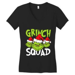 Grinch Squad Funy Family Christmas Women's V-Neck T-Shirt -Deals T-Shirt Store pd.2526214801.72.25084615.s3.1 front black ffffff none x0y20 138 800x800 1