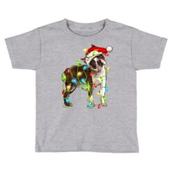 Christmas Chocolate Boston Terrier Toddler T-shirt