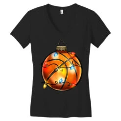 Christmas Baskeball Women's V-Neck T-Shirt -Deals T-Shirt Store pd.2526263348.72.25085919.s3.1 front black ffffff none x0y0 138 800x800 1