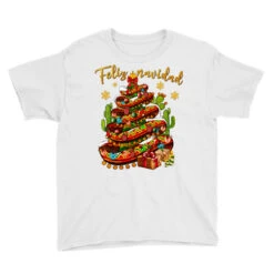 Christmas Feliz Navidad Youth Tee -Deals T-Shirt Store pd.2526304473.37.25057679.s3.1 front white ffffff none x0y0 129 800x800 1