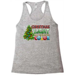 Christmas Light Are My Favorite Color Racerback Tank -Deals T-Shirt Store pd.2526304719.45.25057678.s3.1 front grey ffffff none x0y0 144 800x800 1