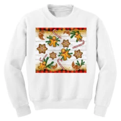 Christmas Gingerbread Cookies And Candy Cane Youth Sweatshirt -Deals T-Shirt Store pd.2526308112.52.25057674.s3.3 front white ffffff none x0y0 169 800x800 1