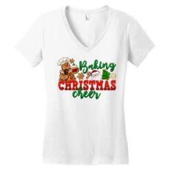 Baking Christmas Cheer Women's V-Neck T-Shirt -Deals T-Shirt Store pd.2526318316.72.25057636.s3.1 front white ffffff none x0y0 138 800x800 1