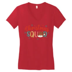 Christmas Squad Svg Women's V-Neck T-Shirt -Deals T-Shirt Store pd.2526362609.72.25087358.s3.1 front red ffffff none x0y0 138 800x800 1