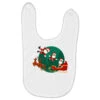 Black Man Santa Claus Christmas Baby Bibs