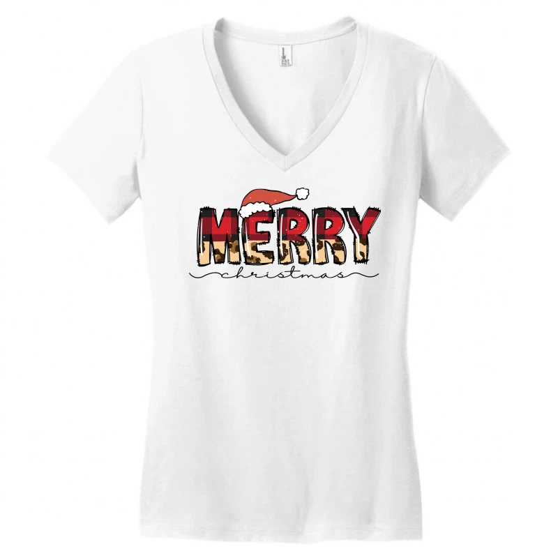 Merry Christmas Svg Women's V-Neck T-Shirt 5 Merry Christmas Svg Women's V-Neck T-Shirt - Image 3