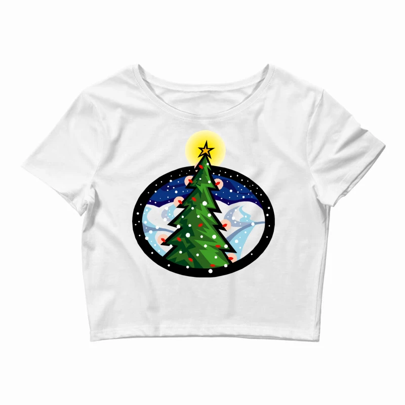 Christmas Tree Crop Top 3 Christmas Tree Crop Top