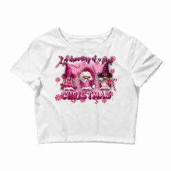 I'm Dreaming Of A Pink Christmas Crop Top
