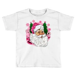 Pink Christmas Santa Claus Toddler T-shirt