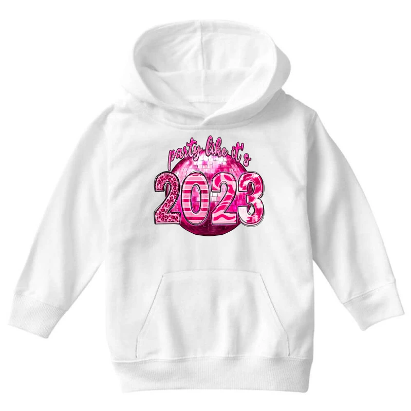 Party Like It's 2023 Christmas Youth Hoodie 5 Party Like It's 2023 Christmas Youth Hoodie - Image 3