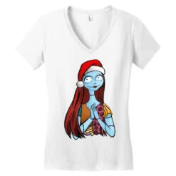 Nightmare Before Christmas Women's V-Neck T-Shirt -Deals T-Shirt Store pd.2526431464.72.25087034.s3.1 front white ffffff none x10.5y0 117 800x800 1