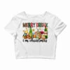 Merry Drunk I'm Christmas With Alcohol Crop Top -Deals T-Shirt Store pd.2526443415.87.25087013.s3.1 front white ffffff none x0y0 146 800x800 1