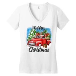 Merry Christmas Truck Women's V-Neck T-Shirt 9 Merry Christmas Truck Women's V-Neck T-Shirt -Deals T-Shirt Store pd.2526444013.72.25087009.s3.1 front white ffffff none x0y0 138 800x800 1
