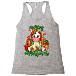 Merry Christmas Unicorn Racerback Tank -Deals T-Shirt Store pd.2526444267.45.25087007.s3.1 front grey ffffff none x7y0 130 800x800 1