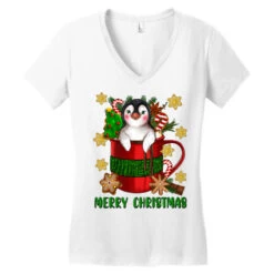 Merry Christmas Hot Chocolate Coffee Cup With Cute Women's V-Neck T-Shirt -Deals T-Shirt Store pd.2526446324.72.25086989.s3.1 front white ffffff none x0y0 138 800x800 1