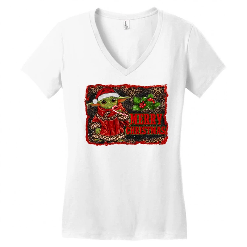 Fantastic Movie Christmas Baby Character Women's V-Neck T-Shirt 5 Fantastic Movie Christmas Baby Character Women's V-Neck T-Shirt - Image 3